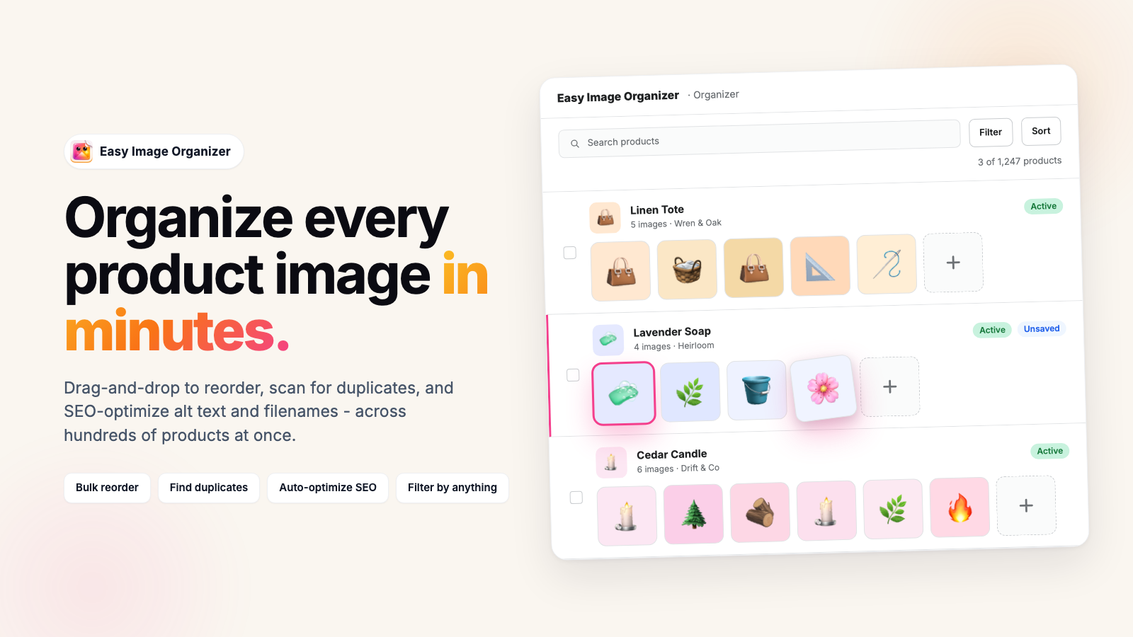 Easy Image Organizer demo
